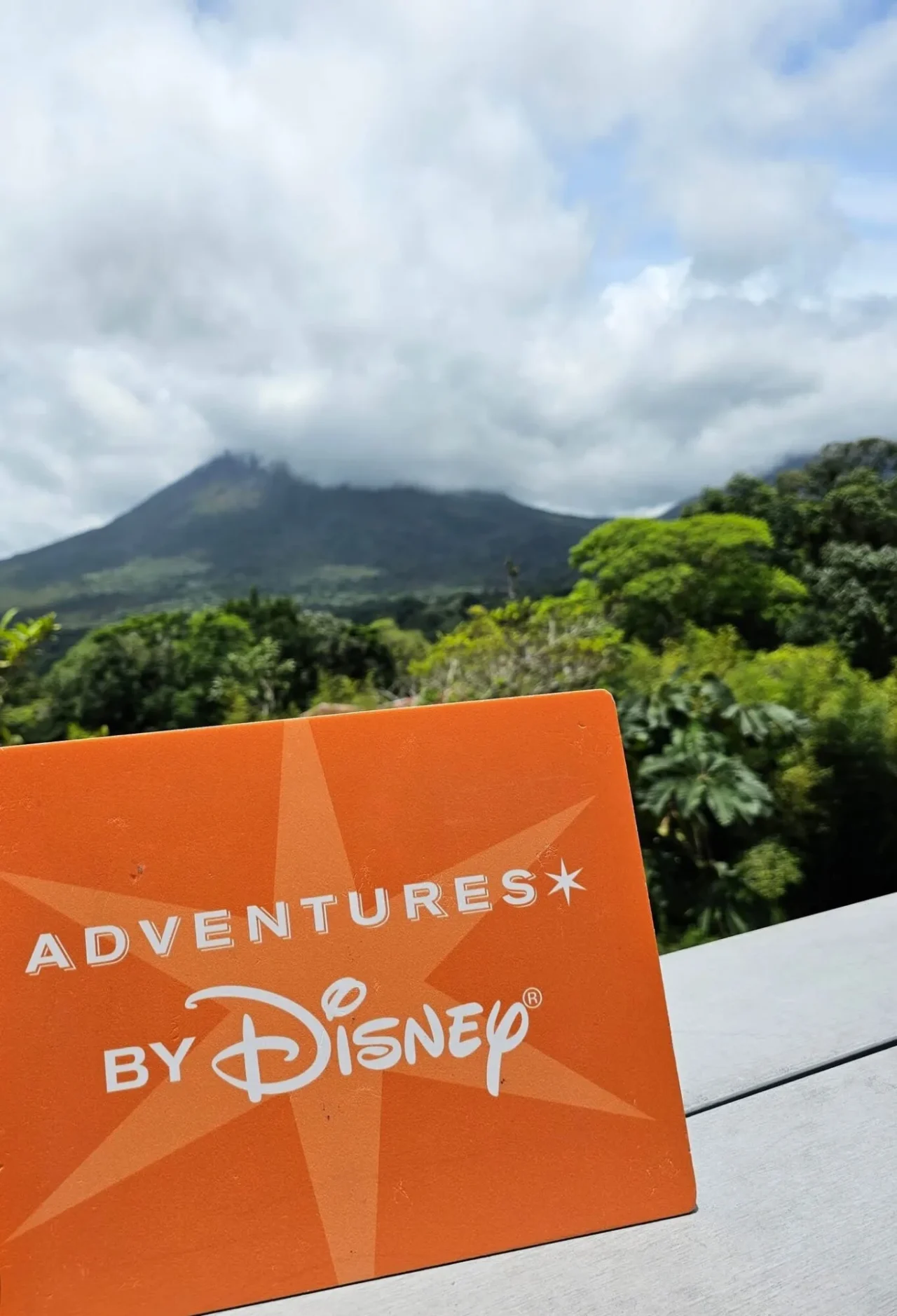 Adventures by Disney Main card with volcano behind